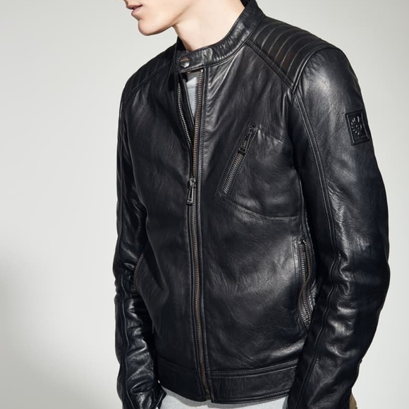 belstaff racer leather jacket